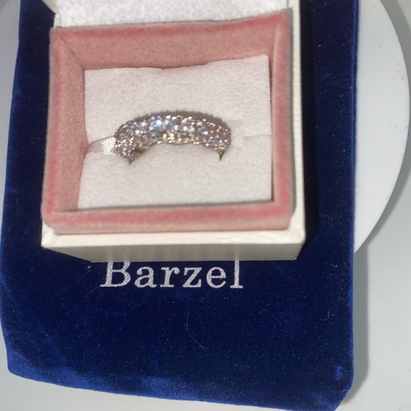 Barzel Cubic Zirconia Wedding band size 7 - Picture 3 of 5
